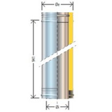 Cordivari Izol. dūmvada caurule D130, 1m