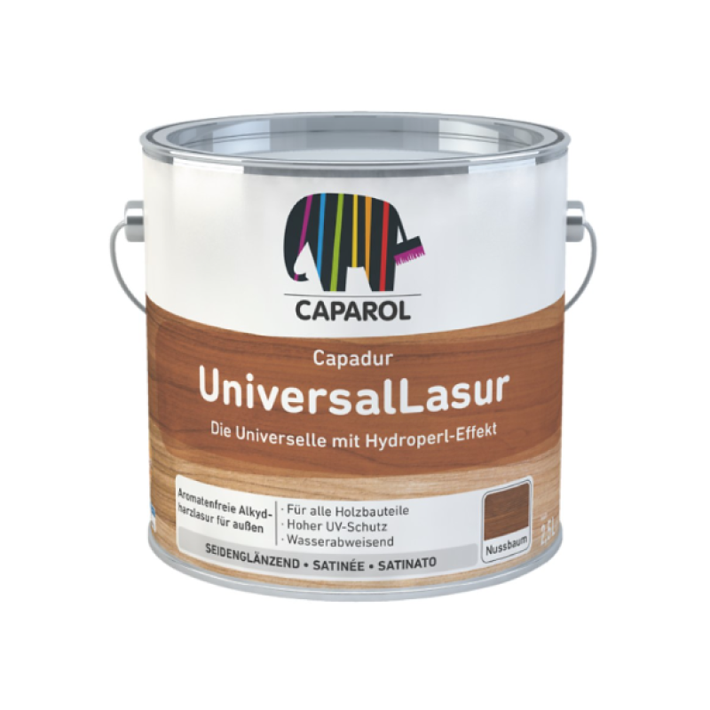 Caparol Capadur UniversalLasur Šķīdinātāja bāzes lazūra kokam, bezkrāsaina 0.75L