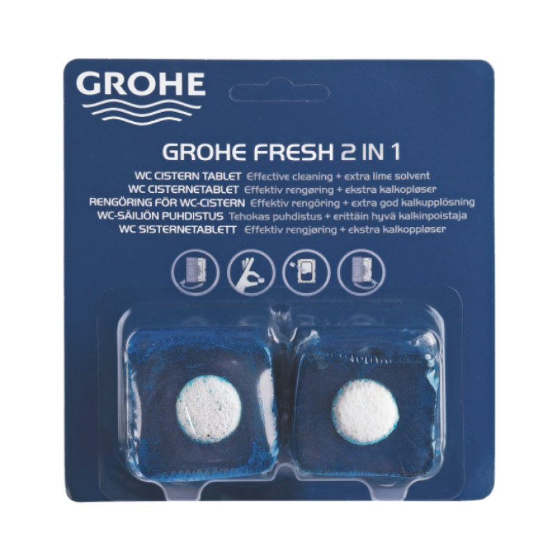 Grohe skalojamās kastes tabletes Grohe Fresh, 2 gab.