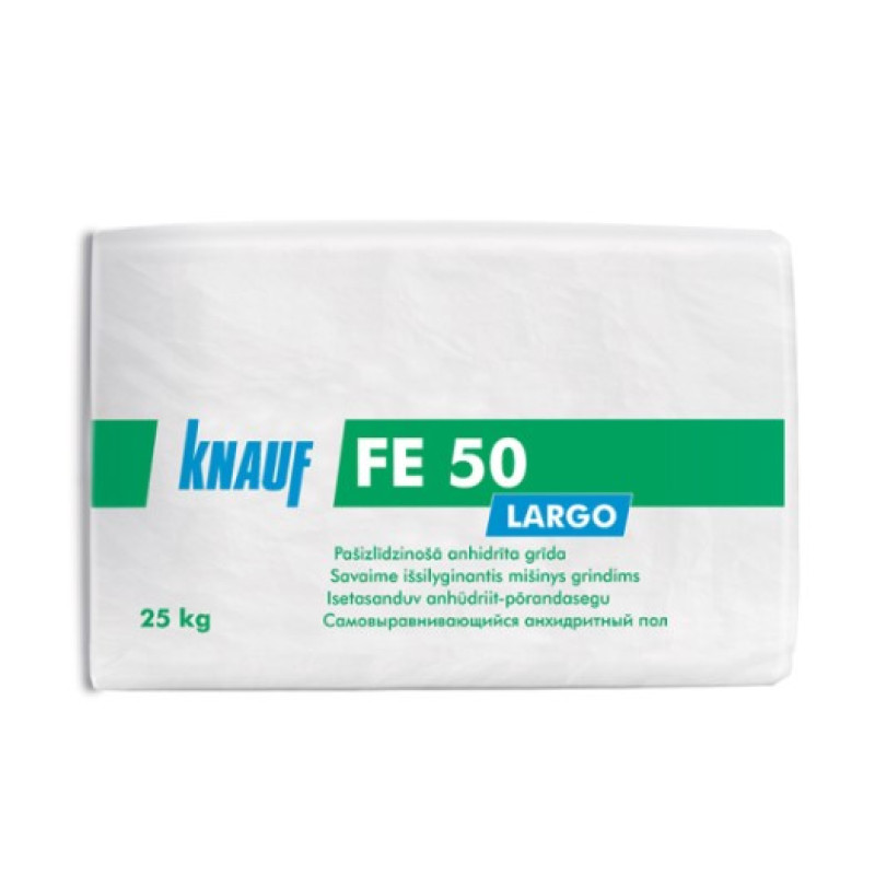 Knauf FE 50 Largo Pašizlīdzinošs universālais anhidrīta maisījums grīdai, 25kg