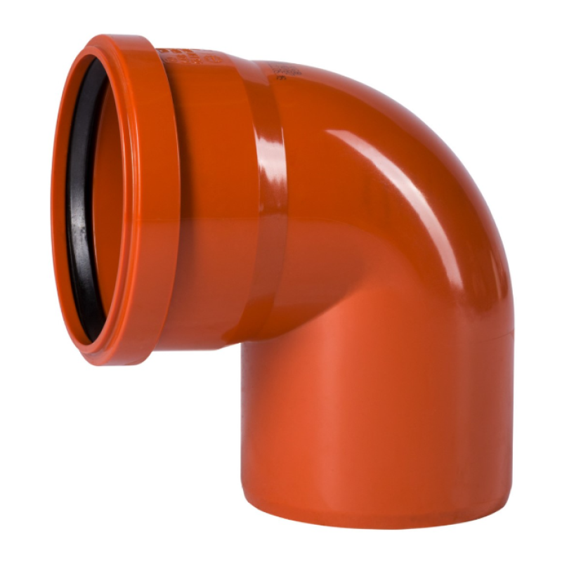 Ostendorf KGB PVC Ārējās kanalizācijas līkums 87.5°, DN160mm