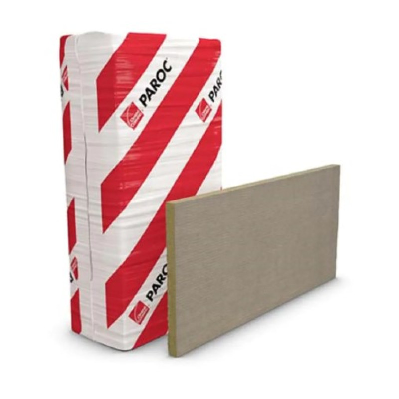 Paroc WAS 35t Nedegošas akmens vate ventilējamo fasāžu siltumizolācijai 100x600x1200mm, iepak. 2.16m2