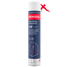 Penosil Gap Filling Strawfoam 278 Vissezonu poliuretāna putas ar salmiņaplikatoru 350ml