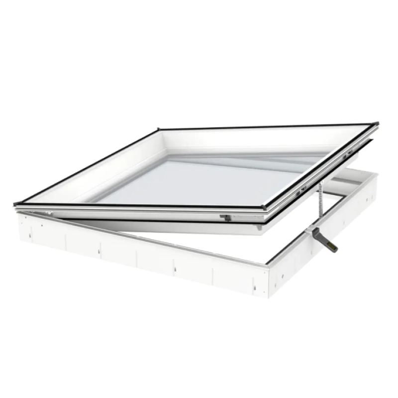 Velux Virsgaismas loga pamatne, ar solāro vadību, divkameru logiem CVU 0325Q, 120x120cm