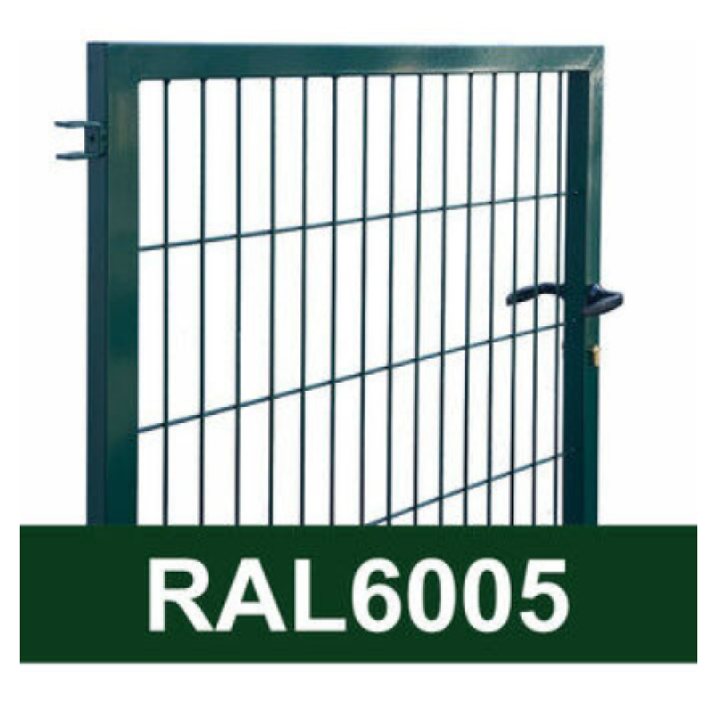 Vilmars Žoga Vienviru vārti ar kvadrātprofila stabiem, Zaļš, 1m platums 1.2x1m