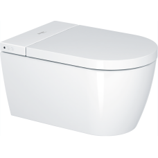 Duravit pods ar vāku Starck f Lite Compact Rimless SensoWash, stiprināms pie sienas, 378x575 mm, balts HG
