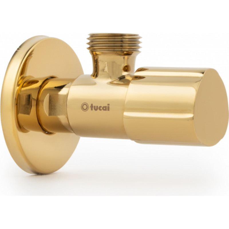 Tucai stūra ventīlis - 1/2x1/2 zelta