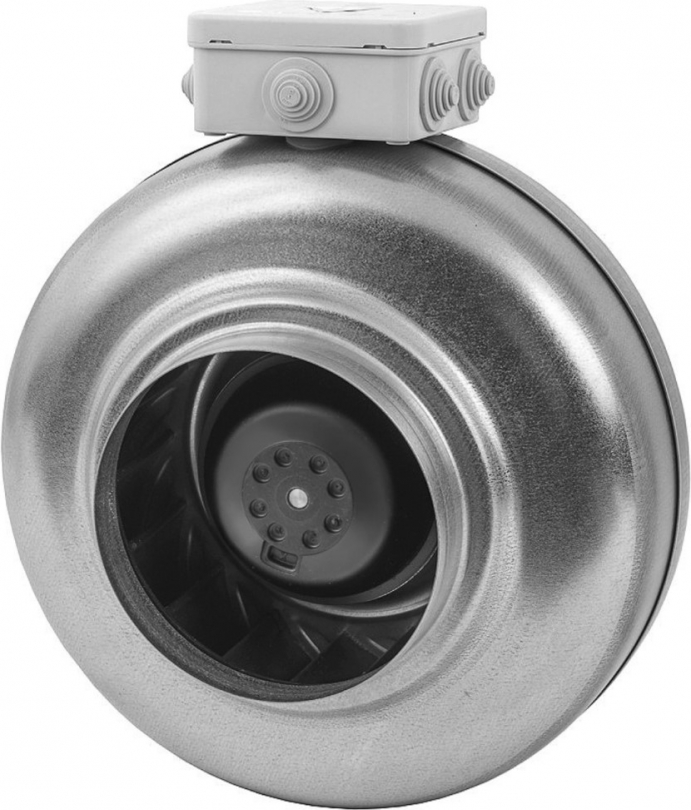 Europlast kanāla augstspiediena ventilators, Ø200mm, metāla
