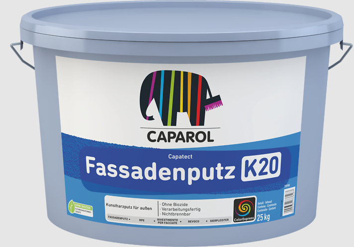 Caparol Capatect Fassadenputz R20 Ar siloksānu