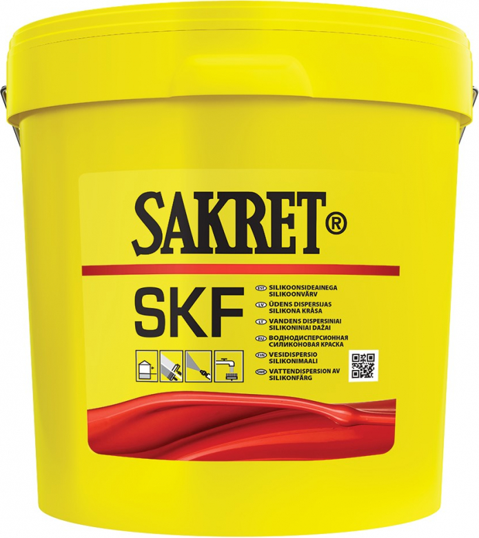 Sakret SKF Silikona krāsa ārdarbiem (A