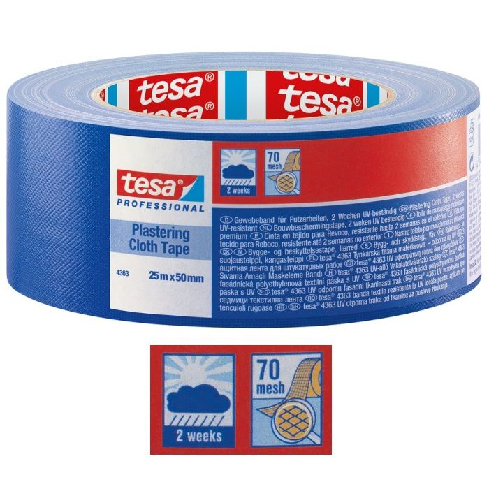 Tesa krāsotāju lente auduma PVH UV