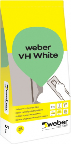 Weber VH White balta mitrumizturīga nobeiguma