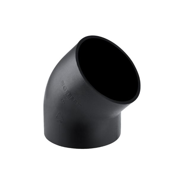 Geberit HDPE līkums 45° D50 -
