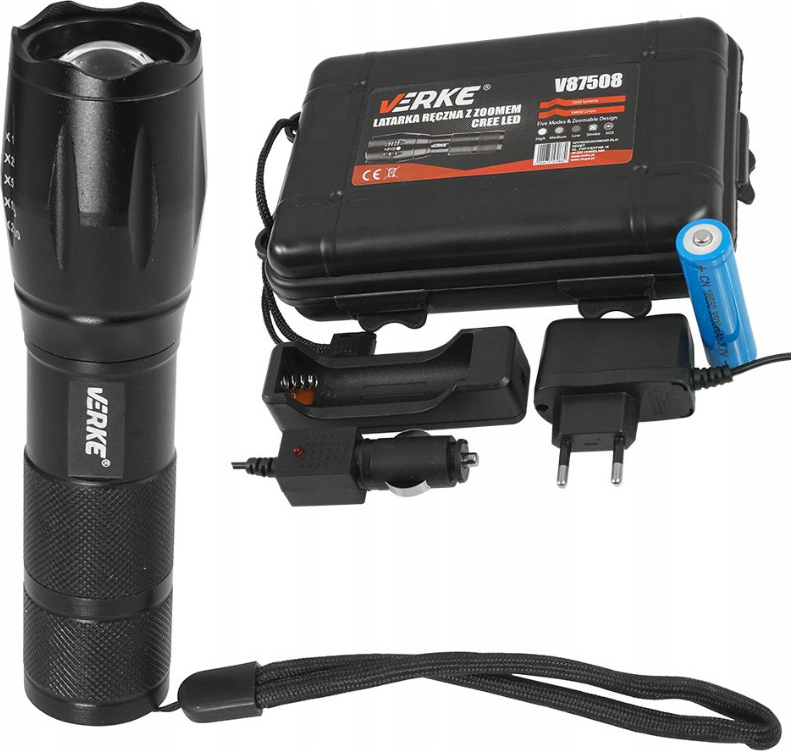 Verke Lukturis CREE LED, 1000lm, lādējams