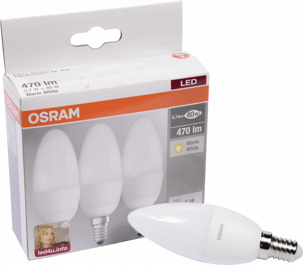 Osram LED spuldze B40 5.7W
