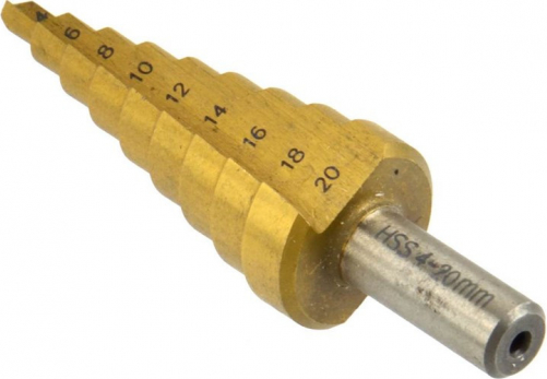 Geko Pakāpju urbis 4-20mm, titāna pārklājums