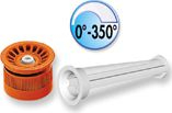 Sistema Pop-Up sprauslas galva 0°-350° 10