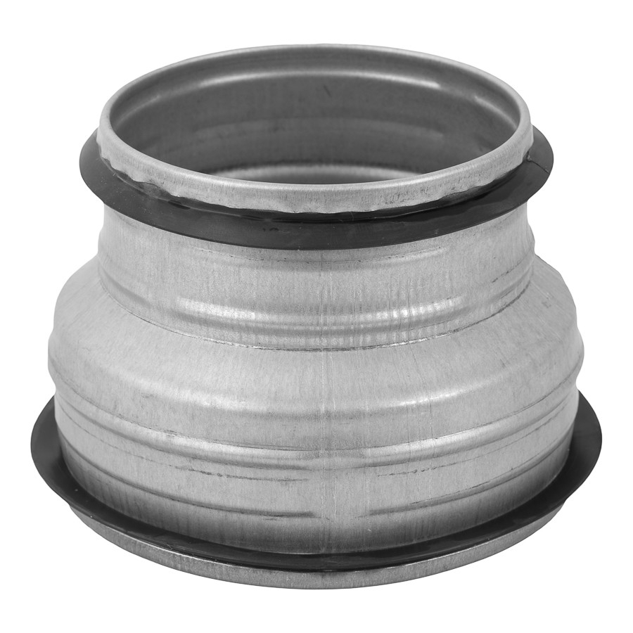 Europlast pāreja metāla, Ø150-Ø125mm ar gumijām