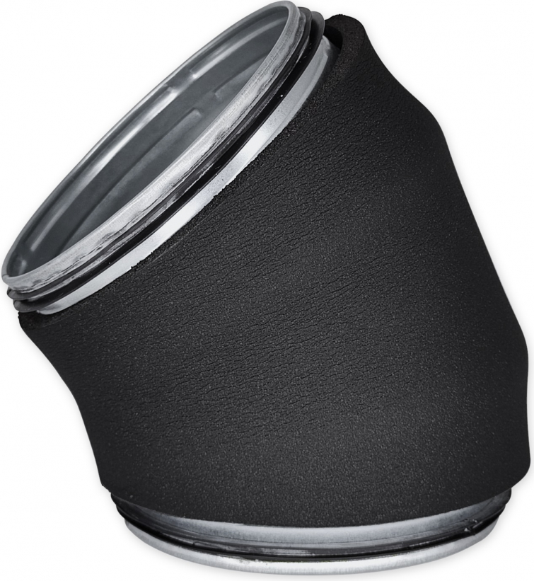 Europlast izolēts līkums metāla, 45°- Ø160mm