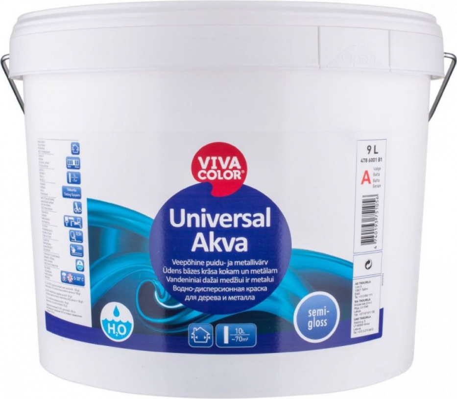 Vivacolor Universal Akva Ūdens bāzes krāsa