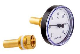 Afriso bimet. termom. ½`, 63 mm
