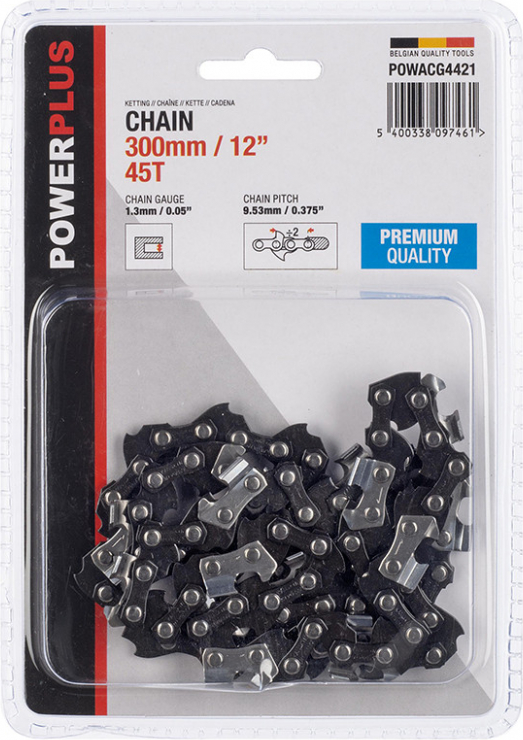 Powerplus Motorzāģa ķēde 30cm/12", 3/8", 1