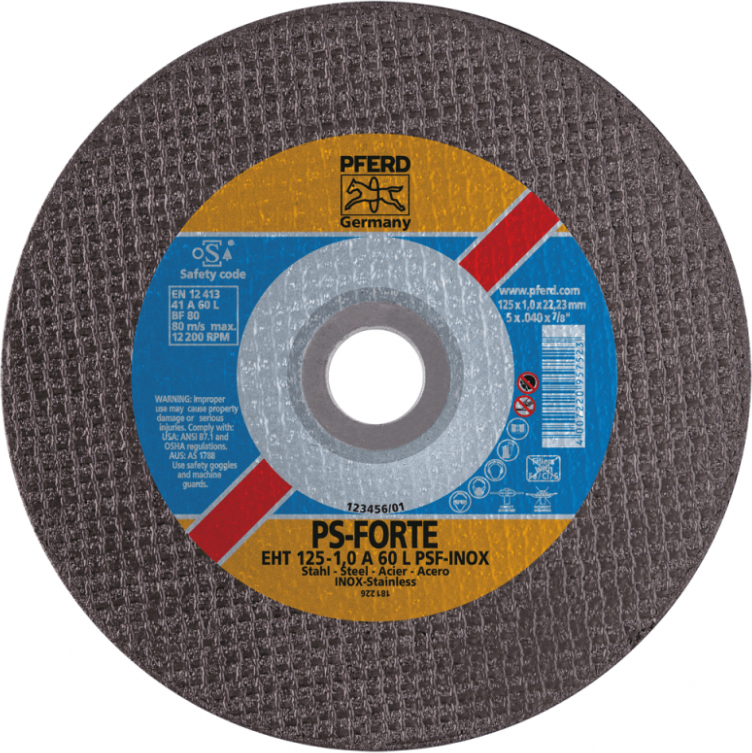 Pferd Griešanas disks PFERD EHT125-1.0