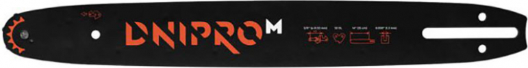 Dnipro-M Motorzāģa sliede 35cm, 3/8", 0