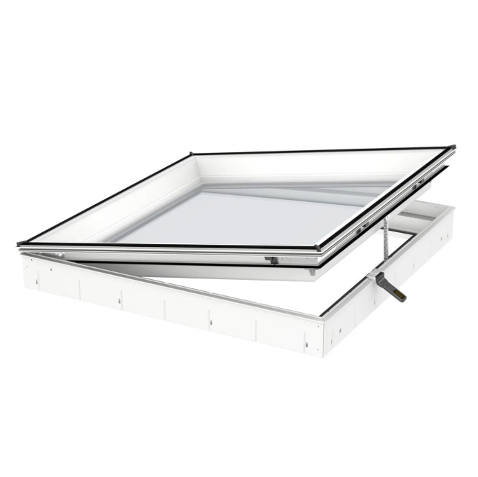 Velux Virsgaismas loga pamatne, ar solāro